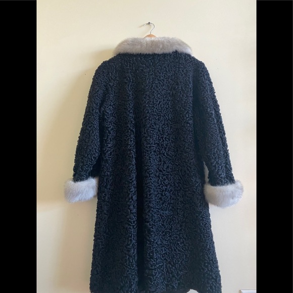 Vintage Schiaparelli Paris Mink Persian Lamb Coat - Picture 11 of 11